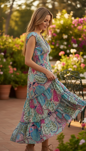 Robe en soie « Vagues murmurantes »