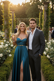 Satin Elegance Party Dress