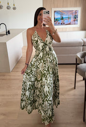 Azurea Green Maxi Dress