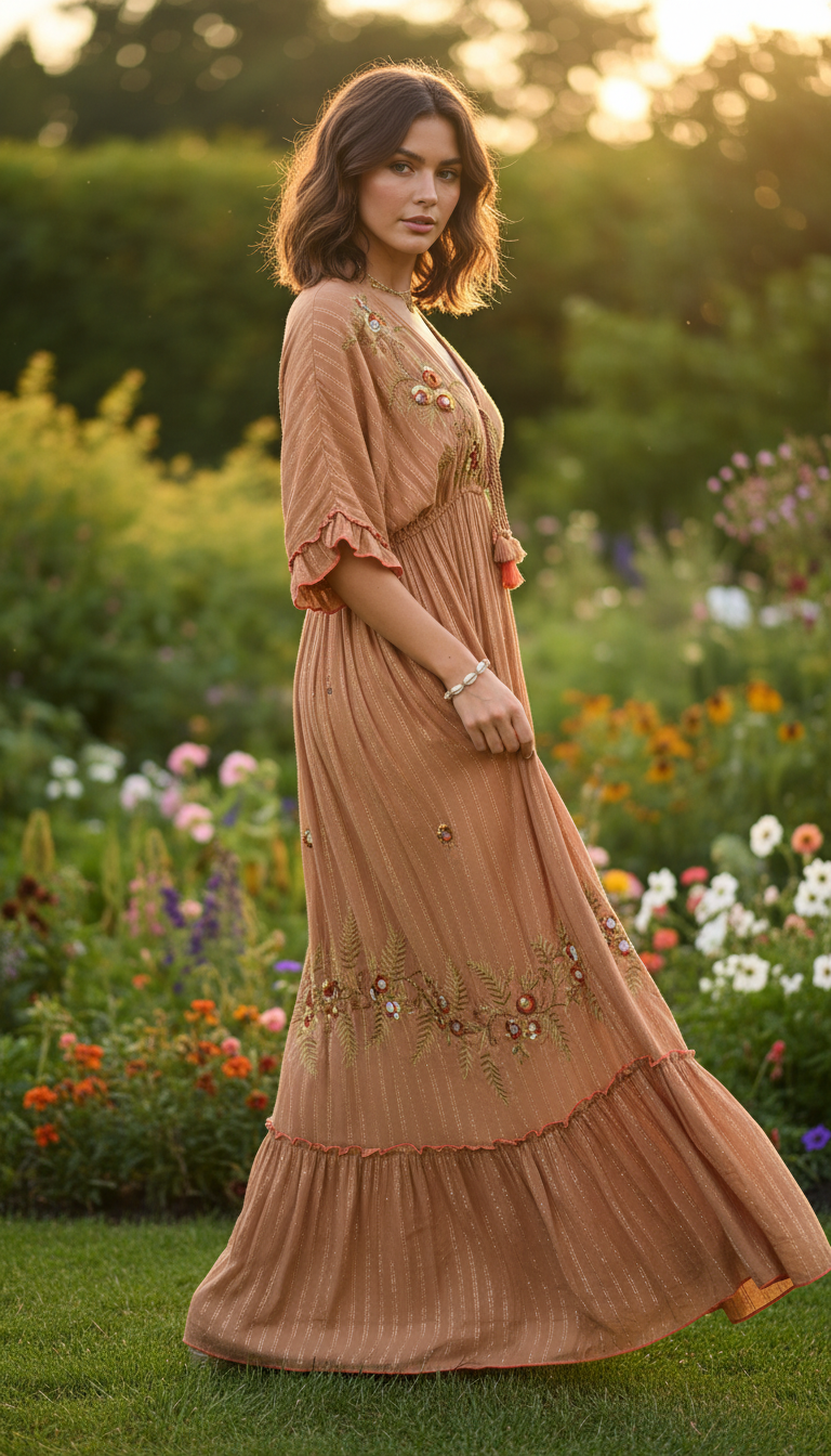 Sunlit Garden Maxi Dress