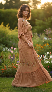 Sunlit Garden Maxi Dress