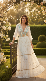 Golden Meadow Boho Gown