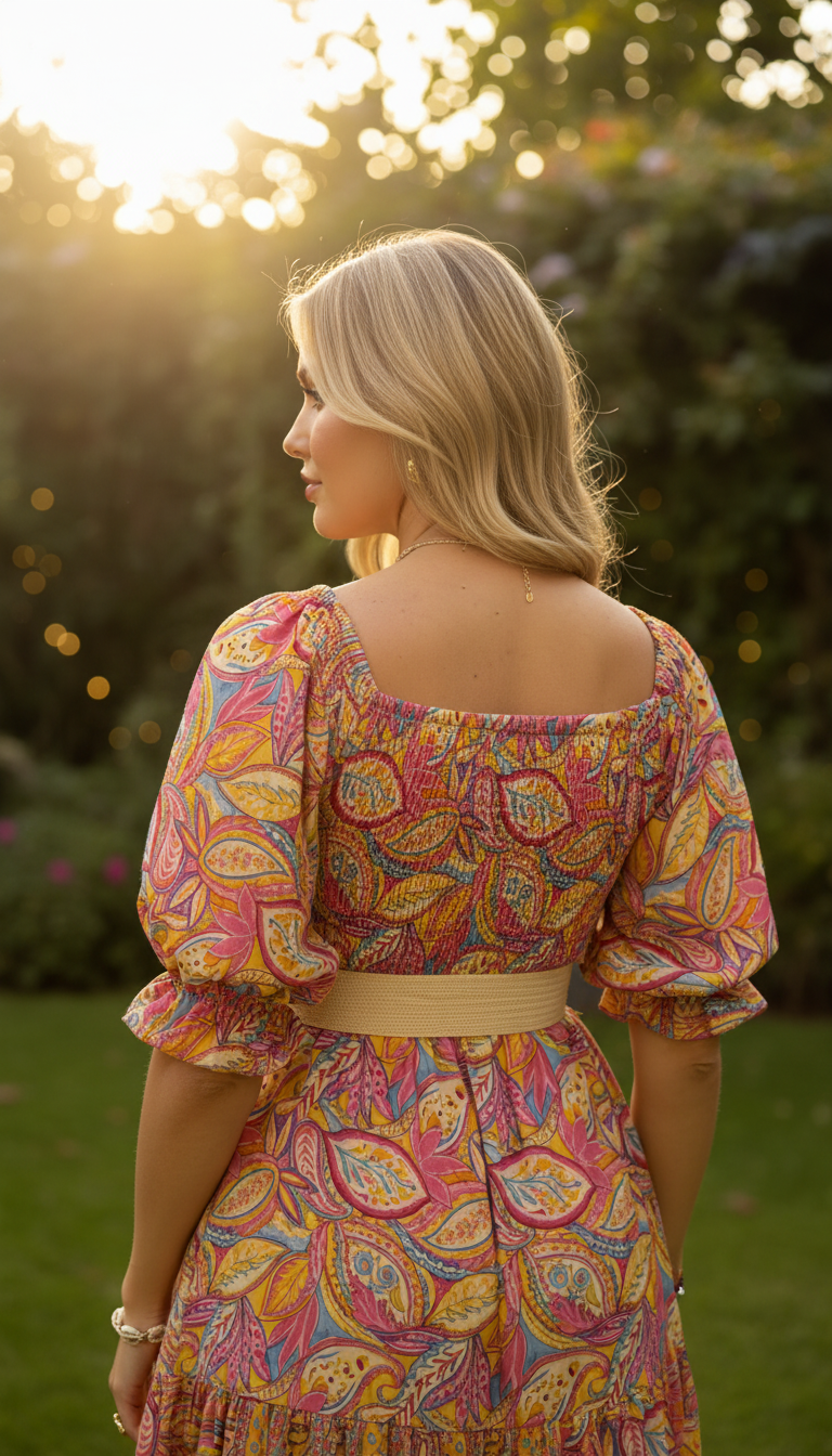 The Smocked Silk Dress
