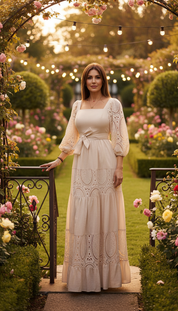 Robe maxi bohème Ivory Garden