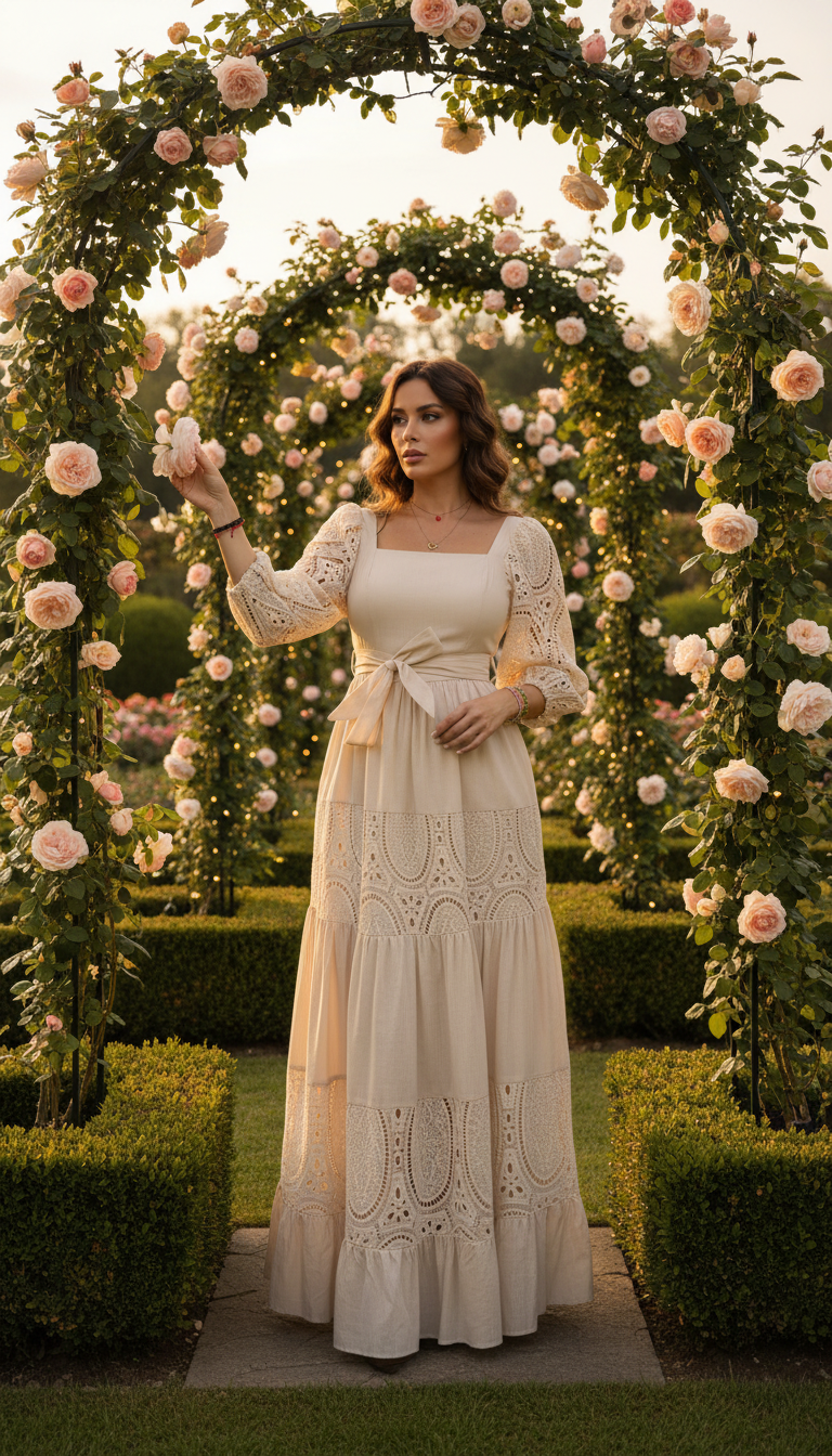 Robe maxi bohème Ivory Garden