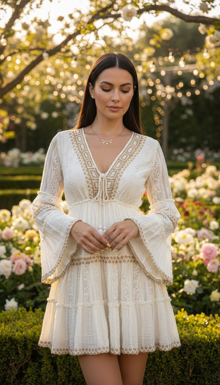 Aurora Handcrafted Mini Dress