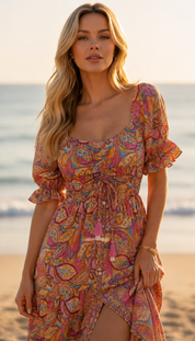 The Smocked Silk Dress