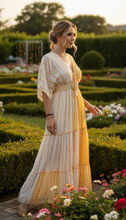Golden Meadow Maxi Dress