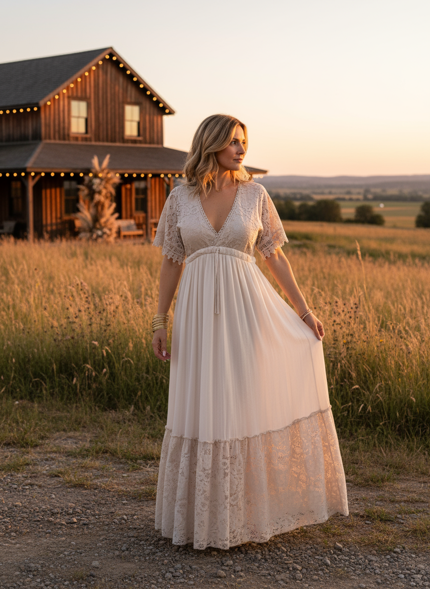 Lace Meadow Maxi Dress
