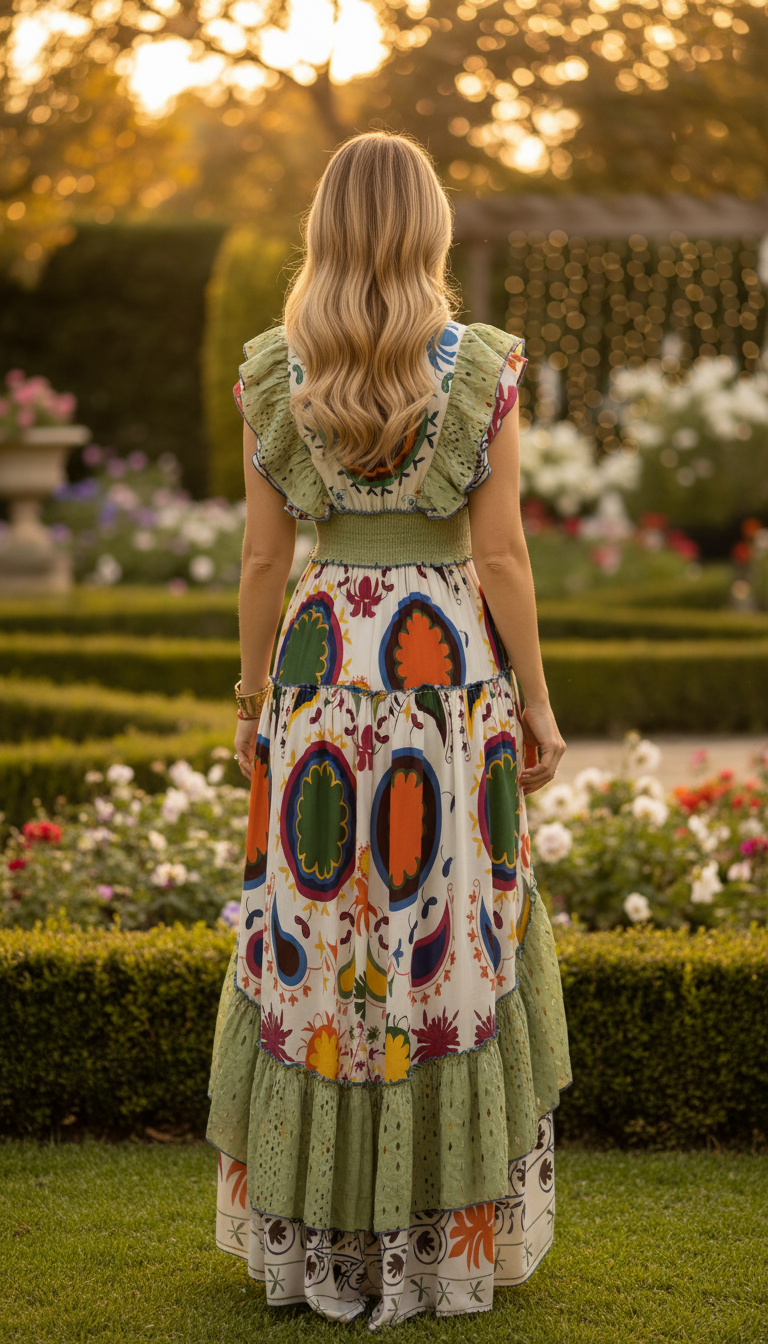 Robe longue Alma Garden
