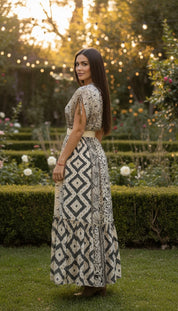 Bohemian Harmony Silk Dress