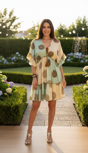 Bicolor Soft Garden Dress