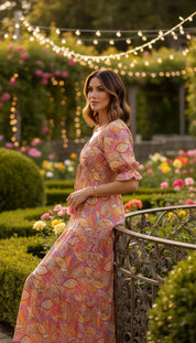 Das gesmokte Seidenkleid