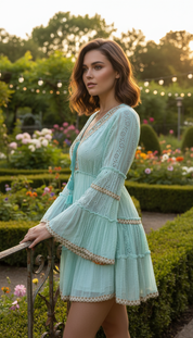Aurora Handcrafted Mini Dress