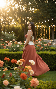 Organic Terracotta Dress