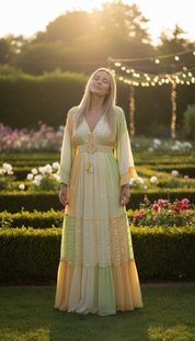 Nolia gelbes Maxikleid
