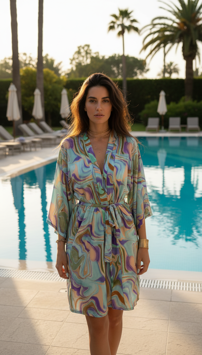 Aurea Silk Kimono Set