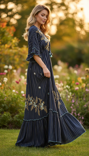 Moonlit Garden Maxi Dress