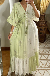 Palm Boho Maxi Dress