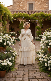 Mansi White Boho Dress