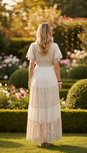 Beige Aura Maxi Dress