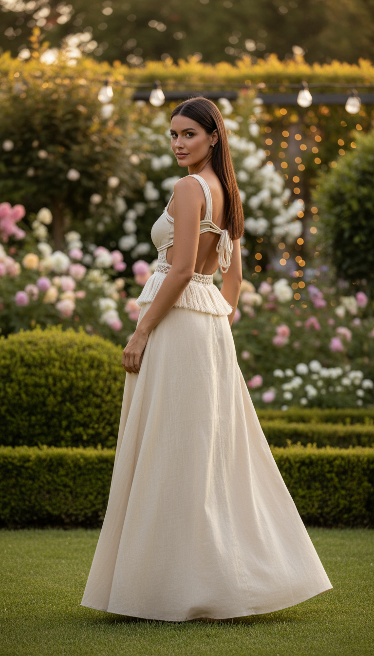 Organic Beige Pastel Dress