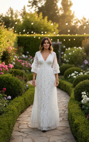 Ethereal Lace Gown