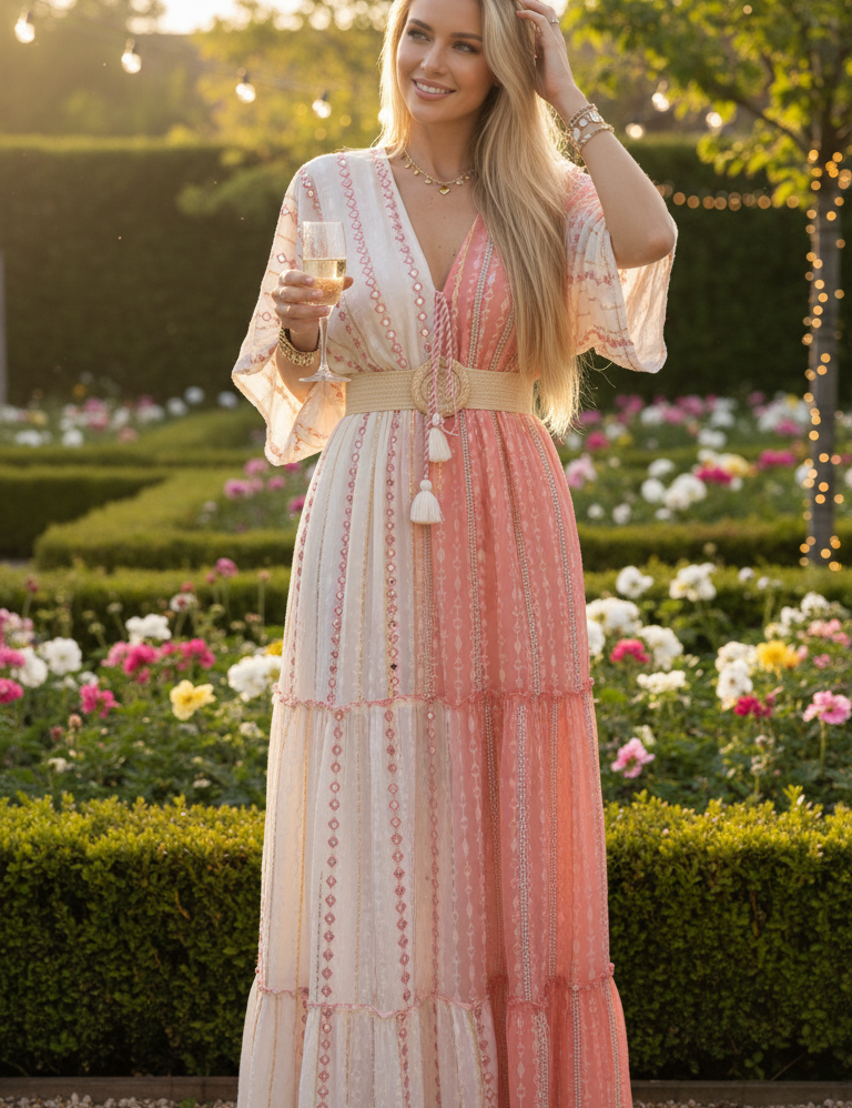 Golden Meadow Maxi Dress
