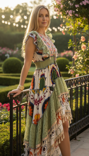 Robe longue Alma Garden