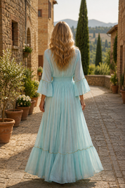 Anne Blue Maxi Dress