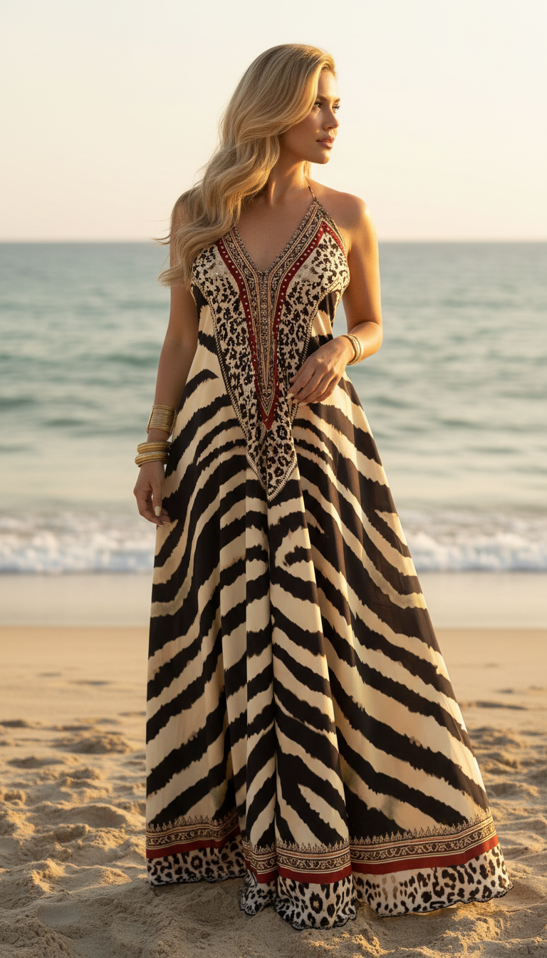 Savanna Silk Maxi Dress