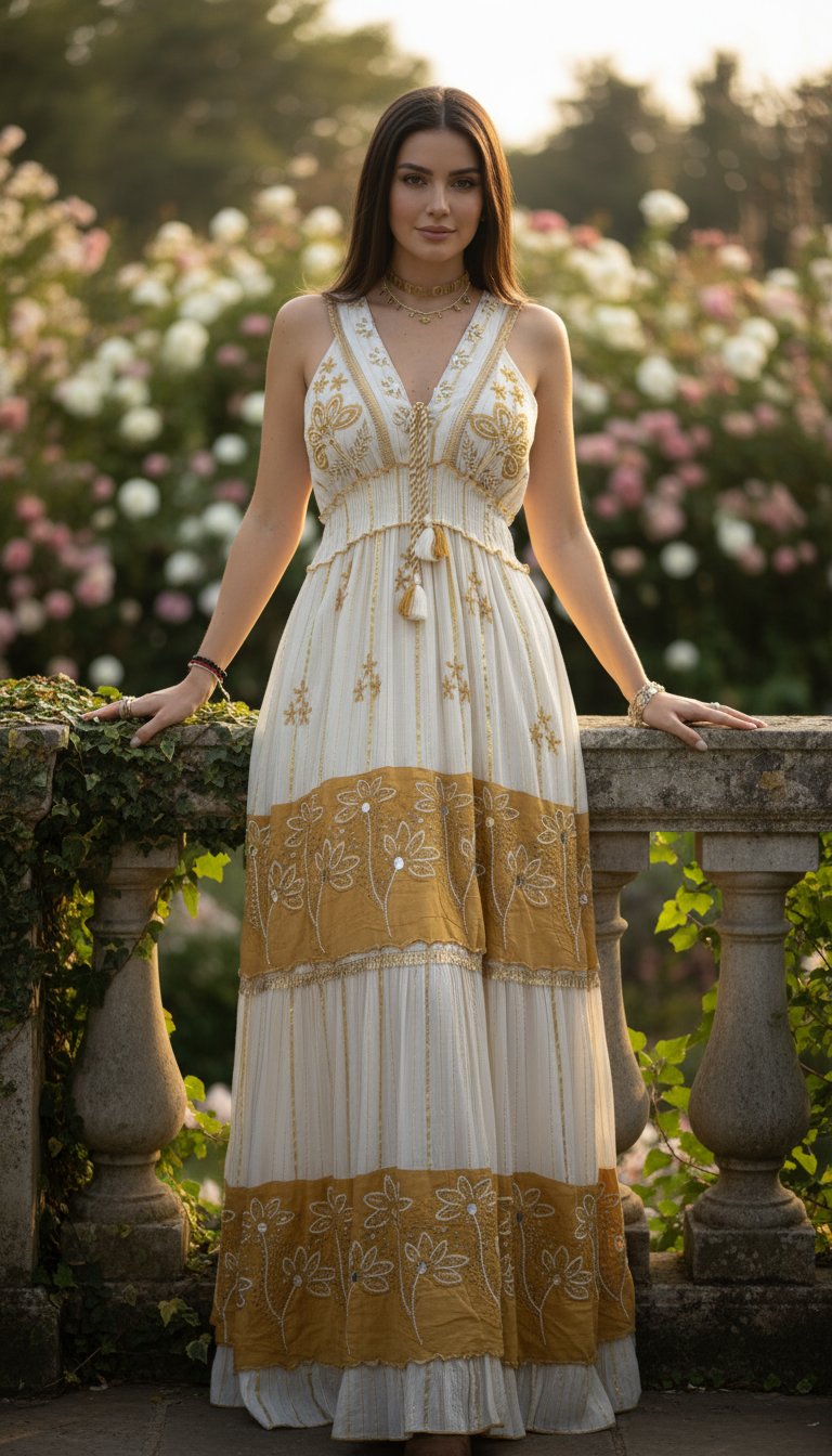 Amber Bloom Ritualkleid