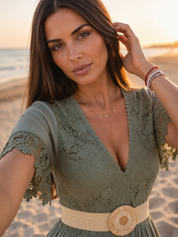 Evra Green Mini Dress