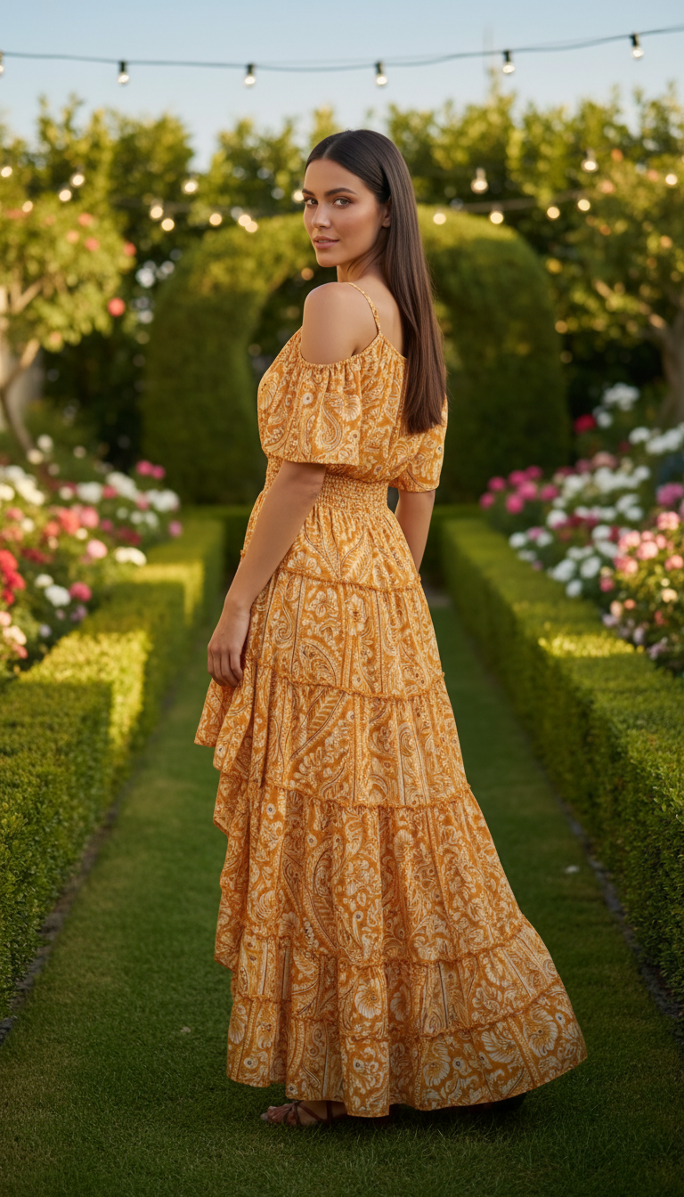 Gardenia Seidenkleid