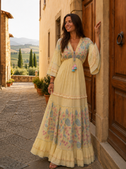 Mery Yellow Maxi Dress