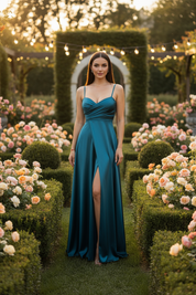 Satin Elegance Party Dress