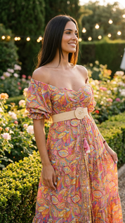The Smocked Blue Silk Dress