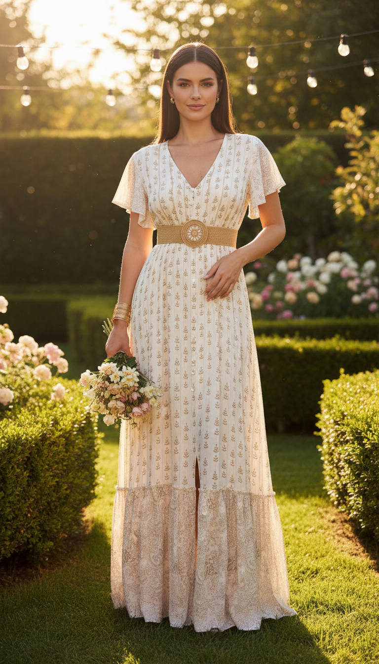 Golden Breeze Maxi Dress