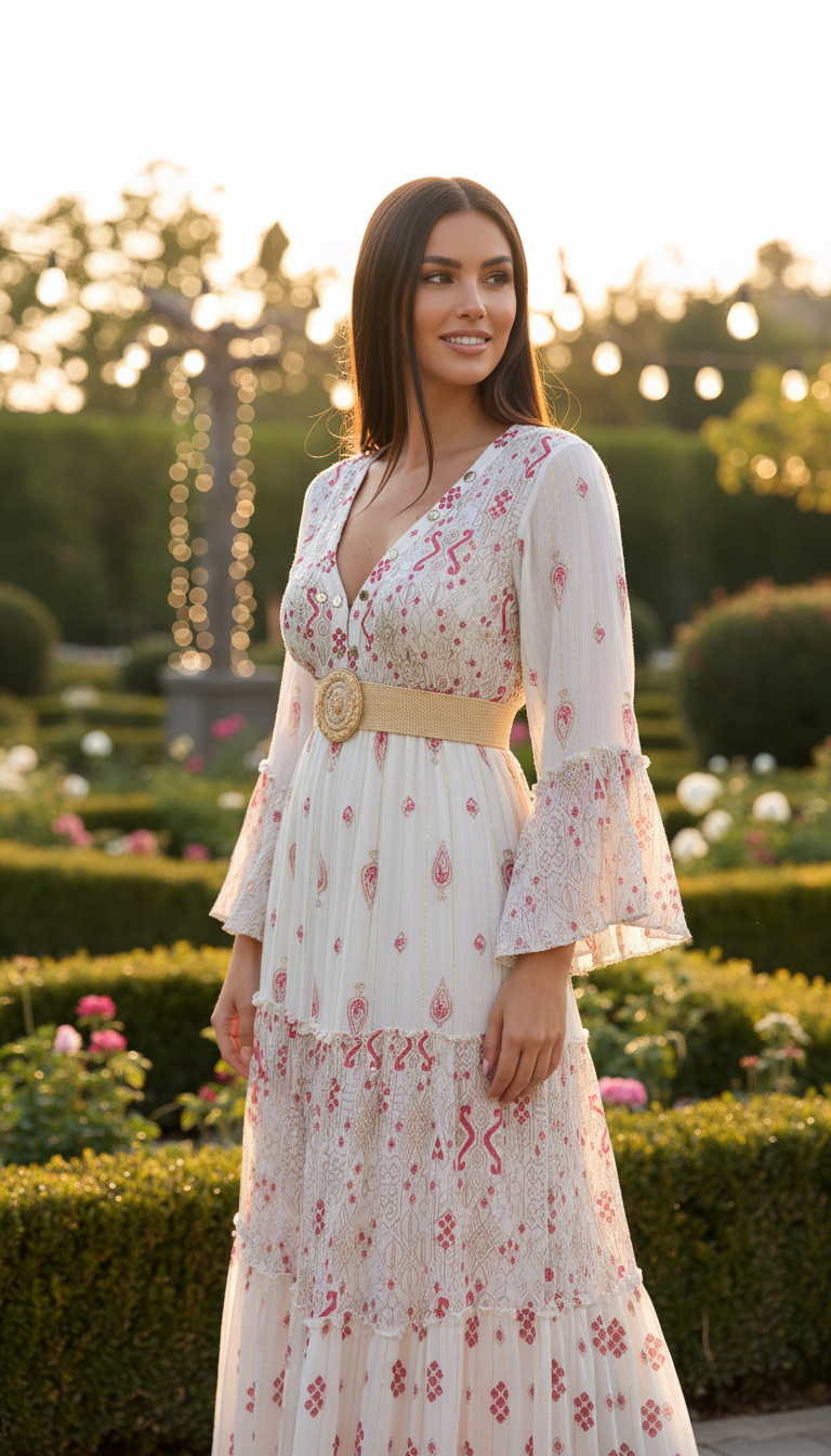 Robe bohème Floral Haven