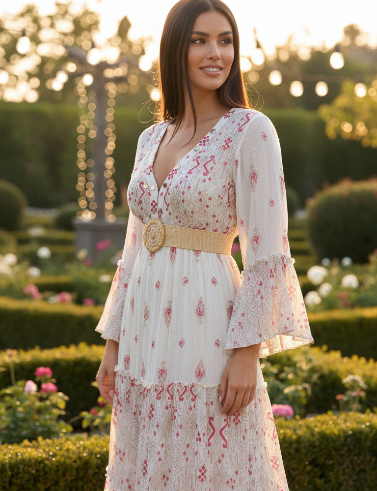 Robe bohème Floral Haven