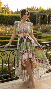 Robe longue Alma Garden