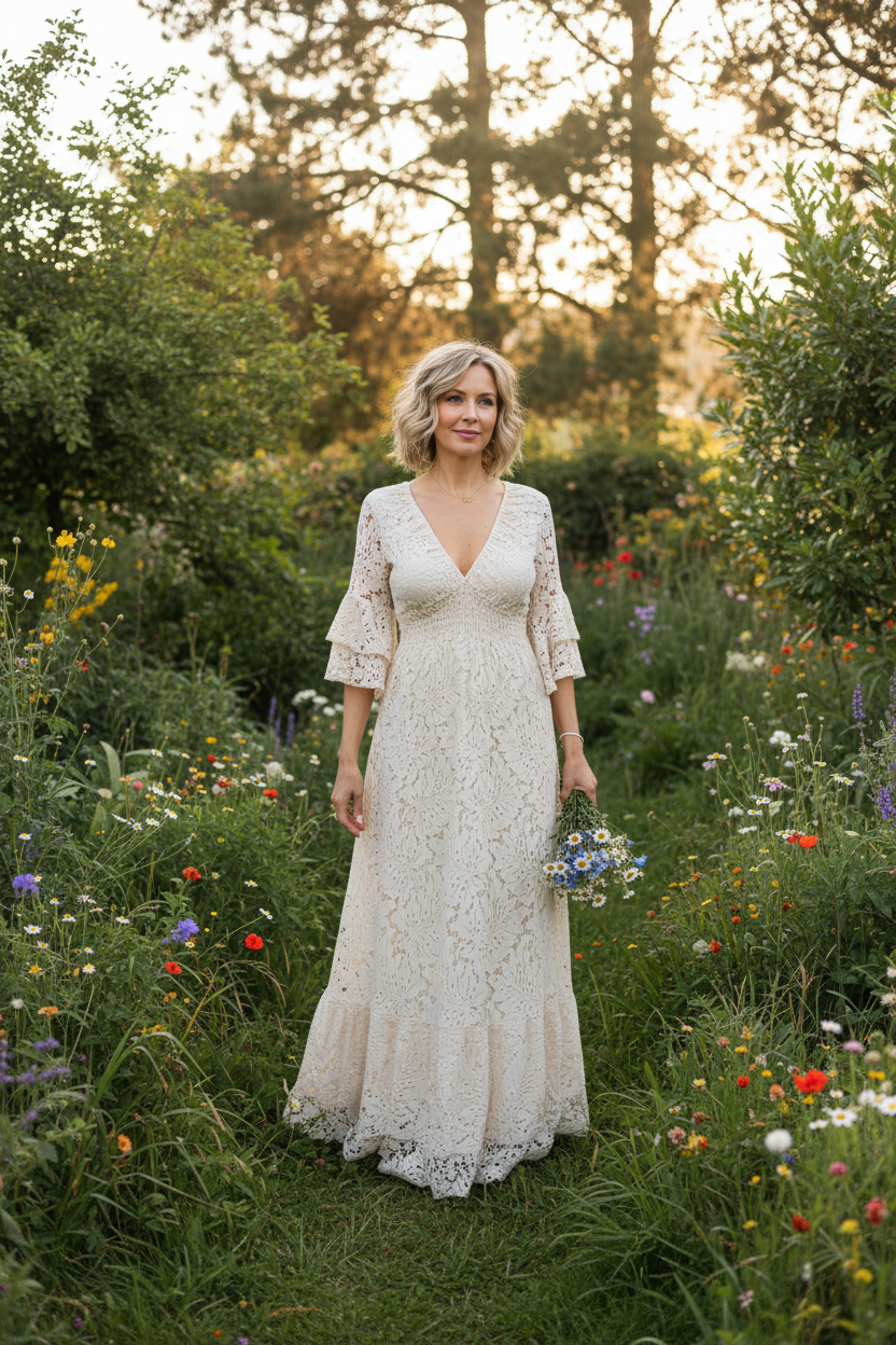 Ethereal Lace Gown