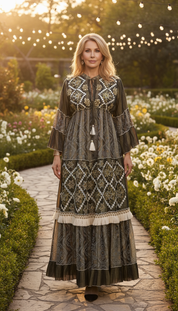 Golden Dusk Maxi Dress