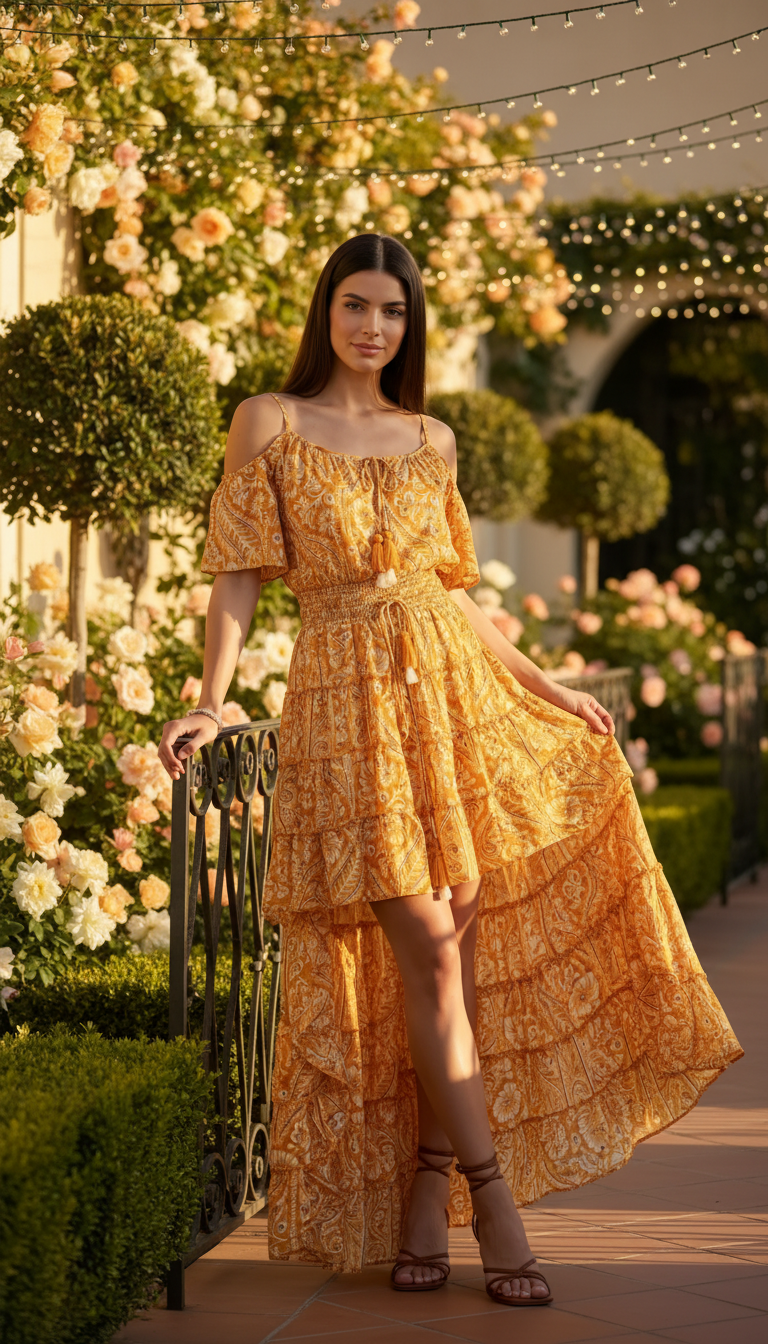 Gardenia Seidenkleid