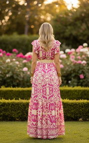 Emily Pink Silk Dress