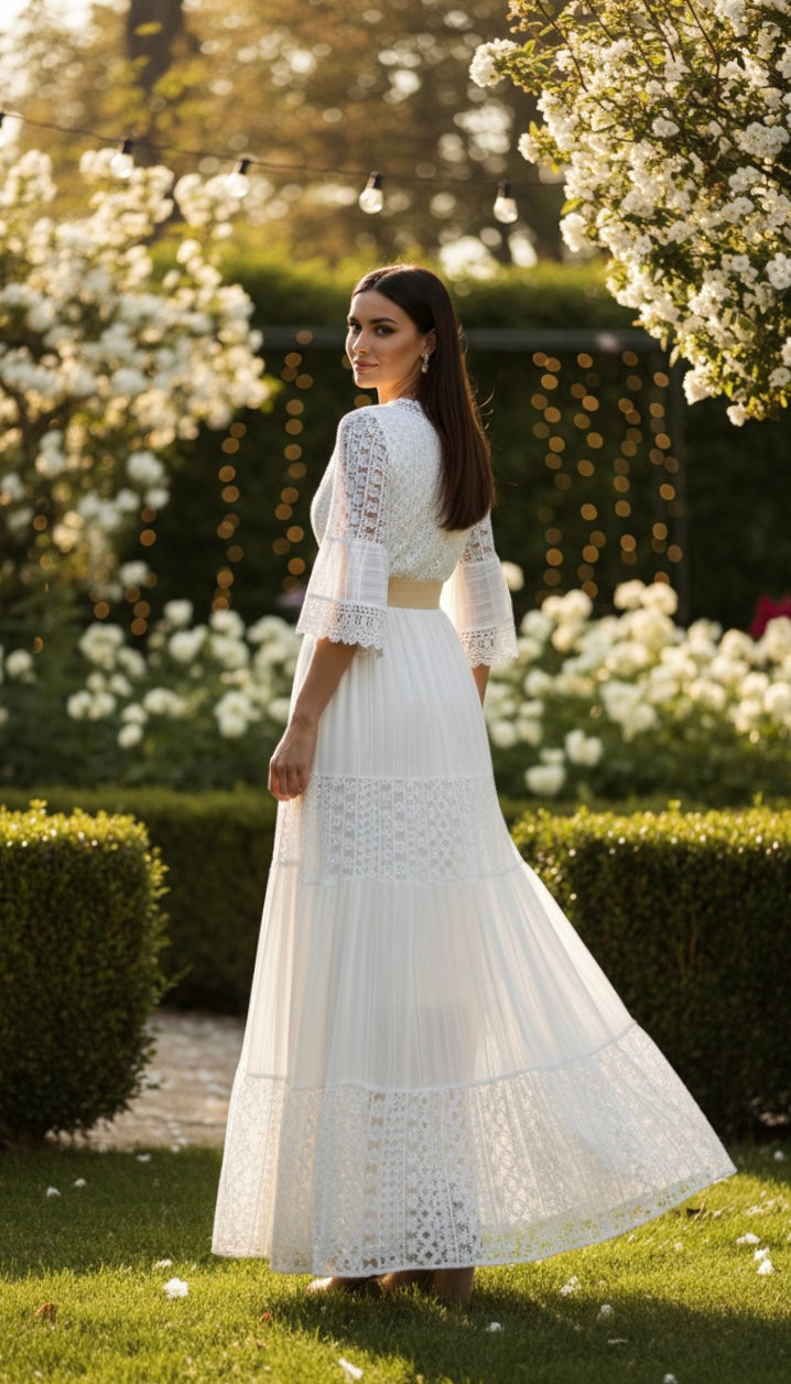 Boho Maxi Lace Dress