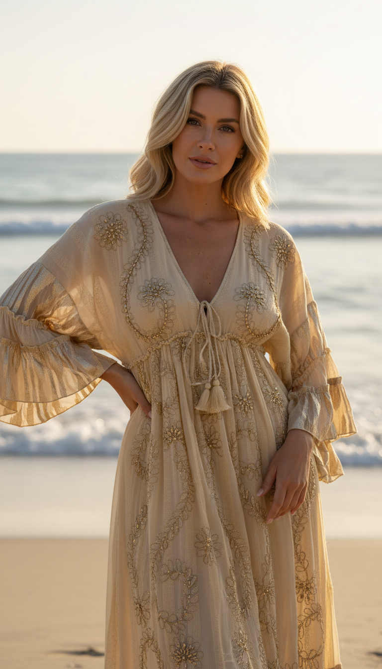 Golden Solana Maxi Dress