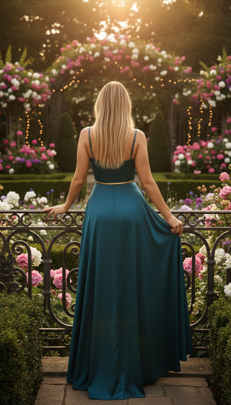 Satin Elegance Party Dress