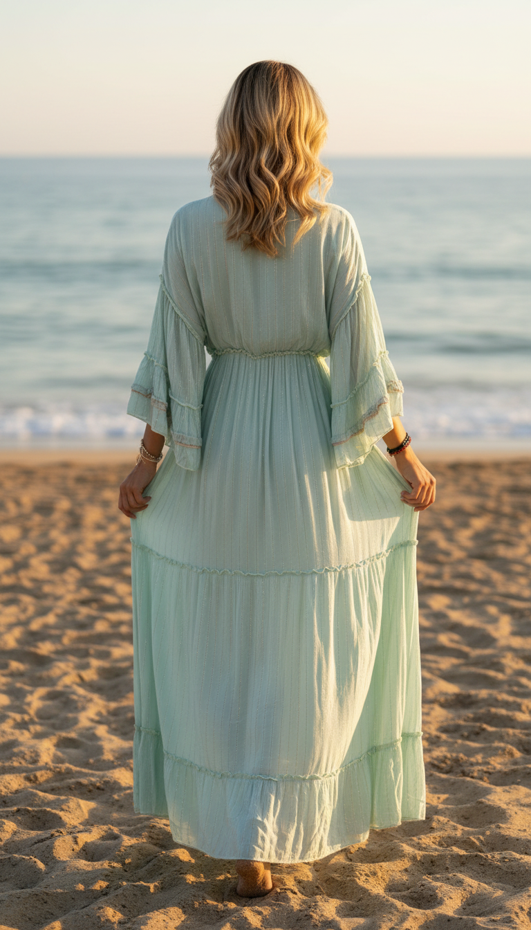 Mery Blue Maxi Dress