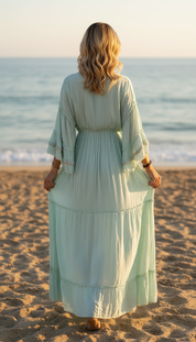Mery Blue Maxi Dress